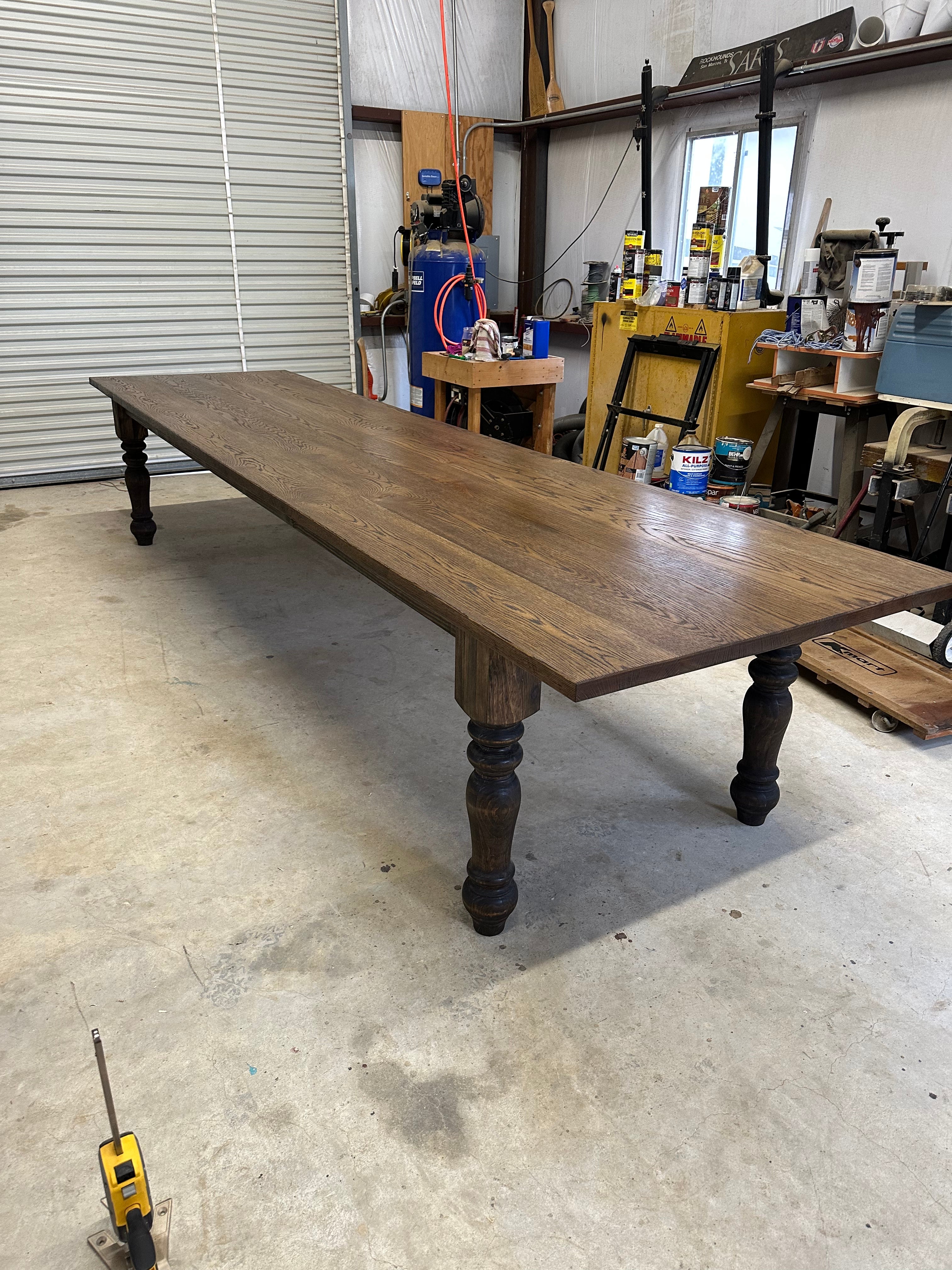 Custom Dining Table - Large Dining Table - Modern Table - Farmhouse Table - 10-Foot Table, 12-Foot Table, 14-Foot Table - All Sizes!