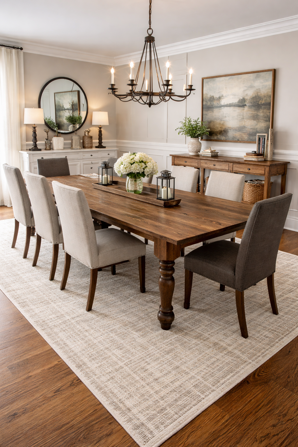 Custom Dining Table - Large Dining Table - Modern Table - Farmhouse Table - 10-Foot Table, 12-Foot Table, 14-Foot Table - All Sizes!